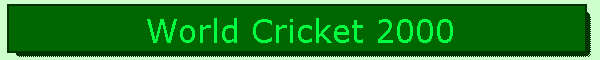 World Cricket 2000