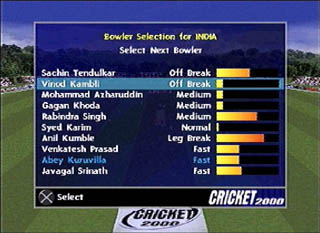 Cricket 2000 Playstation Screenshot