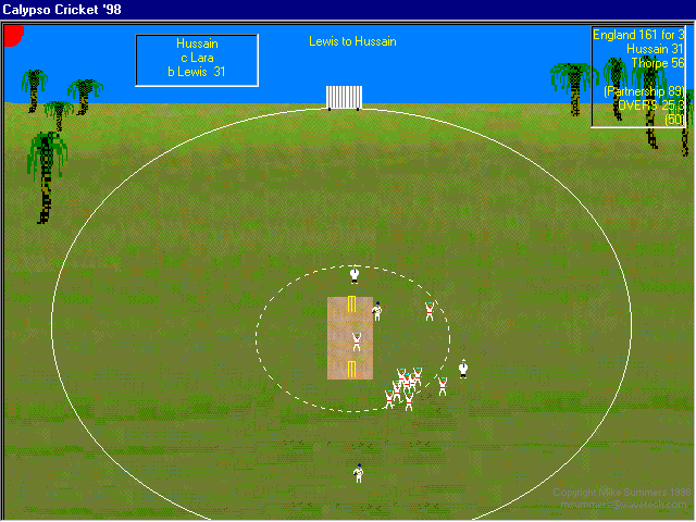 Calypso Cricket 98 Screenshot